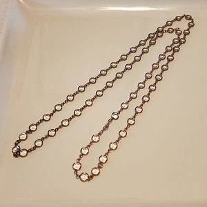 Touchstone Crystal Chanelle Necklace Blush